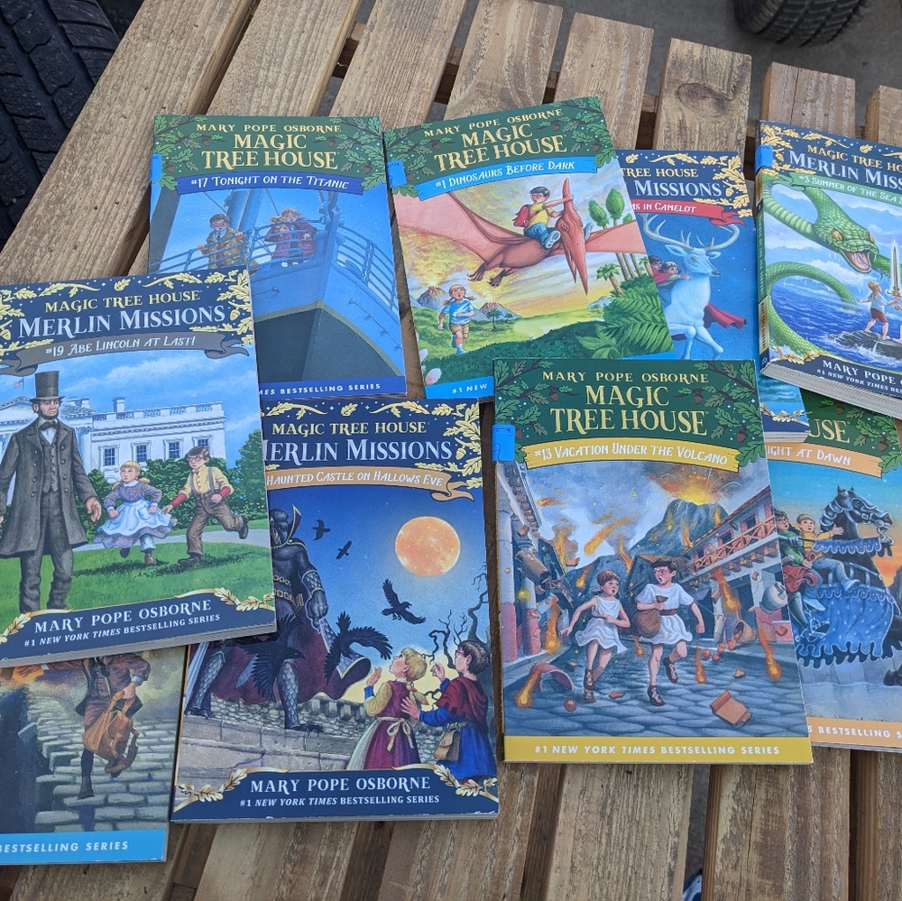 NEW Set of 9 Magic Tree House Paperback Books